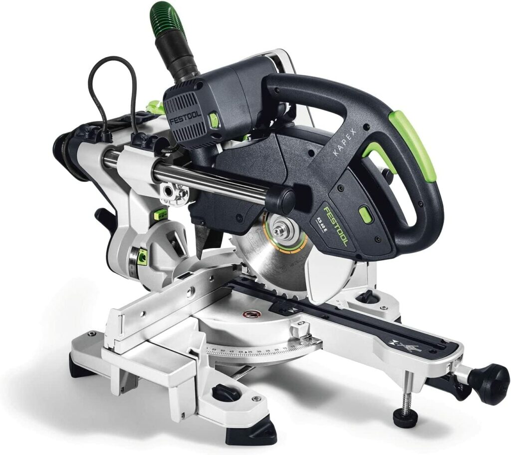 Festool KS 60 Kapp- und Gehrungssägeauf weißem Untergrund
