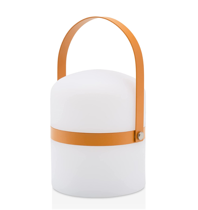 LUUK LIFESTYLE Tragbare und wiederaufladbar LED Lampe in Skandinavischem Design, kabellose Laterne, Tischleuchte, einstellbare Helligkeit