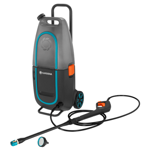 Hochdruckreiniger AquaClean Li-40/60 auf weißem Untergrund