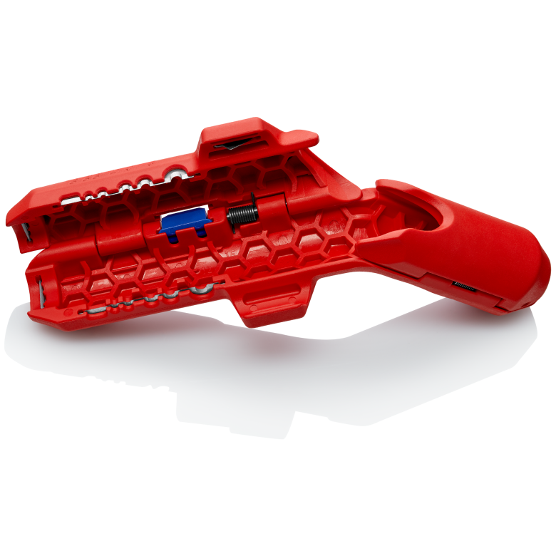 KNIPEX ErgoStrip®
Universal-Abmantelungswerkzeug auf weißem Untergrund